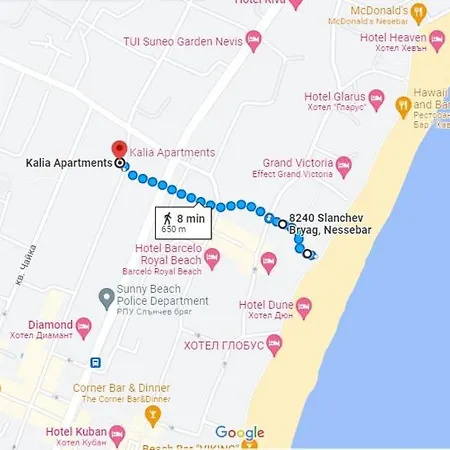 Kalia, Zweizimmer, Zweibalkon, Top-apartment Διαμέρισμα Σάνι Μπιτς